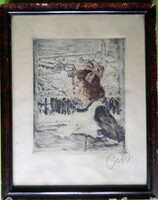 Csók István: Züzü az ablakban