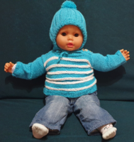 Baba, játékbaba, nagy ölelős - 60 cm