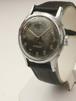 DAMAREX eredeti, felújított vízálló svájci óra, karóra, bőr szíjjal