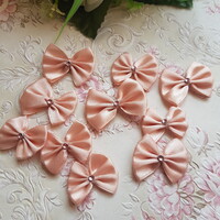 Powder-colored satin bow ornament, decoration