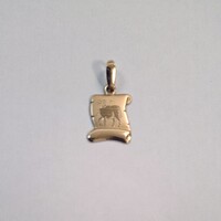 Új, 14 karátos horoszkópos Kos medál (No. 338.)