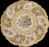 46 cm Hatalmas Antik Zsolnay Falitál