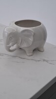 Elefántos porcelán kaspó