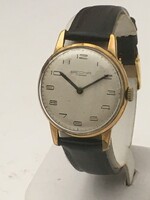 BECHA / VESNA eredeti, felújított orosz öltöny óra, karóra, bőr szíjjal