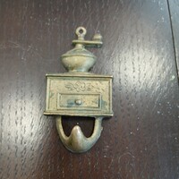 Szép régi kávédarálós fogas/akasztó (7,5x5,5x1,9 cm)