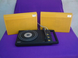 VINTAGE Philips 200 hordozható retro lemezjátszó