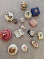 Polgári elegancia – 15 db klasszikus szelence egyben eladó