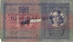 10 korona 1904 ....Főszolgabíró bélyegzéssel