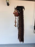 Balinéz maszk antik hindu szertartási barung indonéz tánc eszköz Bali 998 5995