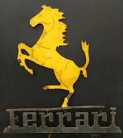 Ritka 1970-80 Körüli Ferrari Fém Cégér Szerviz Logó