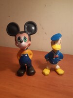 WALT DISNEY DONALT KACSA ÉS MICKEY EGÉR sípoló gumifigurák