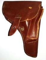 Tokarev Jugoszláv Zastava M57 BARNA BŐR pisztolytáska JÓ ÁLLAPOTBAN