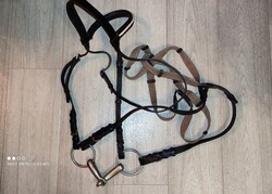 Vintage jelzett lószerszám zabla fejhám zablával gyeplővel