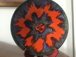 Retro kerámia falitányér 28cm.