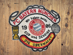FC Bayern München 1986 kupadöntő (eredeti) VINTAGE 39 éves csodaszép gyűjtői felvarró