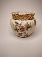 Zsolnay Hajnalka mintás áttört kaspó. Hibátlan!