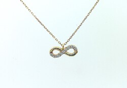 Arany nyaklánc végtelen jeles medállal (ZAL-Au130568)