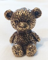 Miniatűr réz maci  figura