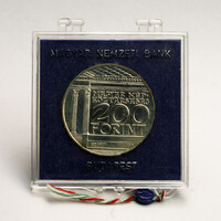 Magyar Nemzeti Múzeum 200 Forint 1977 BU 28g Ag640 díszcsomagolásban