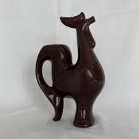 Népi kerámia kakas váza - kiöntő