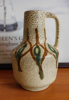 Veb Haldensleben mid century kerámia váza 20 cm