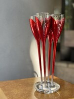 CHAMPAGNE CLUB - Moët & Chandon 4 tulipán talp nélküli pezsgőspohár tartóállványon