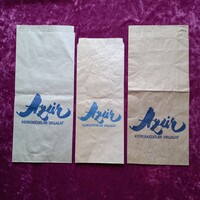 3 db Azúr Kereskedelmi Vállalat - retro papírzacskók