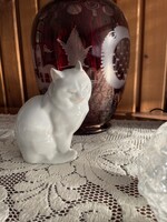 Herendi cica, macska,  kézzel festett, hibátlan