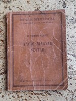Angol-Magyar szótár 1924.évi kiadás Dr. Schmidt Márton