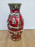 Ritka, retro "Fat Lava" stílusú iparművészeti kerámia váza eladó