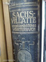 Sachs-Villatte encikopedikus  szótár, 1908 német-francia m hibátlan