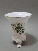 Hollóházi Anna mintás körmös váza, 9,5 cm