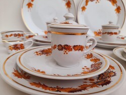 Csodaszep Zsolnay gesztenye mintas porcelanok