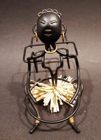 Osztrák art deco asztali cigaretta és gyufatartó