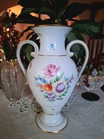 Hatalmas méretű kézzel festett amphora váza, 42 cm