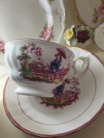 Antik teás csésze és csészealj