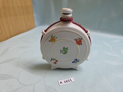 A1651 Hollóházi gyümölcs mintás kulacs 16 cm