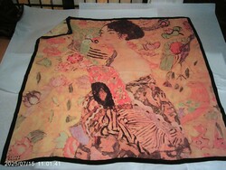 Vintage GUSTAV KLIMT valódi silk selyemkendő