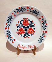 Mátyás Pince - Alföldi porcelán kistányér, szép állapotban (19cm)