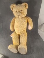 Antik szalmakitömésű maci