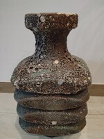 Mid-century, stúdió kerámia váza / a 60- es,70- es évekből