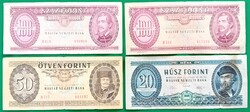 20, 50 és 2x100 FORINT  1969-1992
