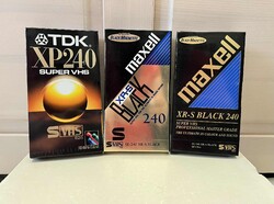 3db VHS bontatlan kazetta a 90's évek végéről