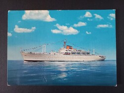 Régi képeslap T.S. Victoria óceánjáró – Adriatica társaság, 1970-es évek