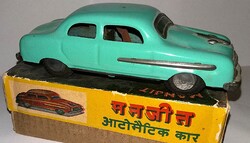 1960'S AMAR TOY- MANJIT LEMEZ LENDKEREKES AUTÓ -INDIA DELHI-GYŰJTŐI RITKASÁG DOBOZÁVAL KÉK