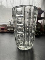 Hatalmas kristályüveg váza S. Reich & Co., Krasno Sklo Union