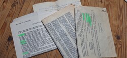1945-50 -es évek jelentések ,  nyilatkozatok , igazolványok , visszaemlékezések