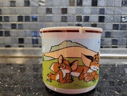 Zsolnay Pannónia Filmstúdió Vuk gyermek porcelán bögre koccos széllel