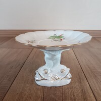 Régi Herendi Hecsedli mintás kínáló tálka halakkal