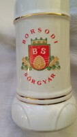 Borsodi sörgyár hollóházi korsó
